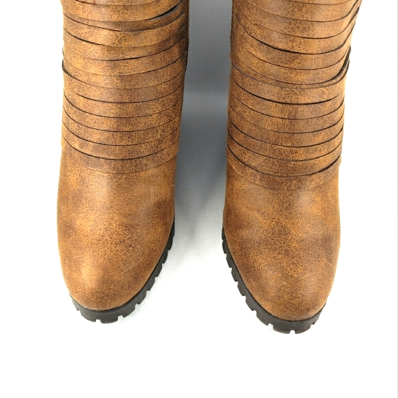 Sugar NEW! Tempe, Side Zip, Almond Toe, Wedge Bootie. Women's Size 7.5M - Picture 6 of 12